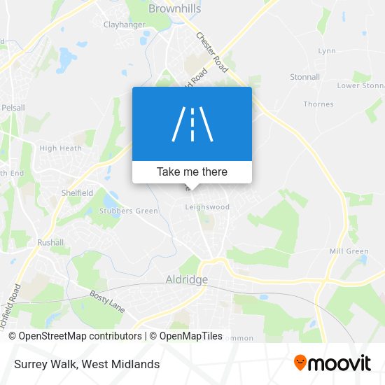 Surrey Walk map