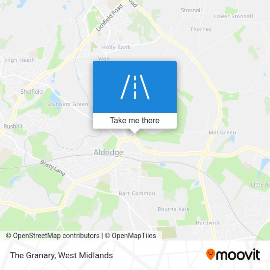 The Granary map