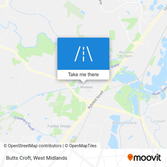 Butts Croft map