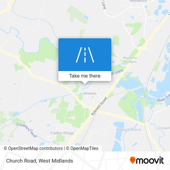 Church Road map