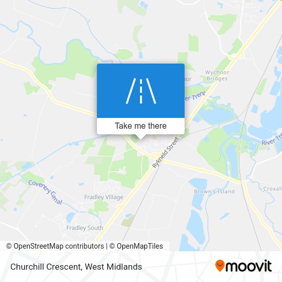 Churchill Crescent map