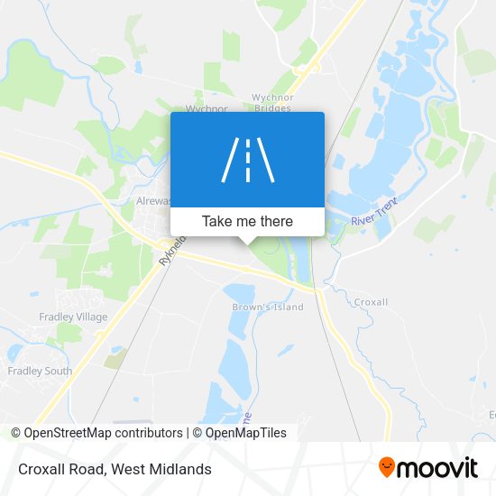 Croxall Road map