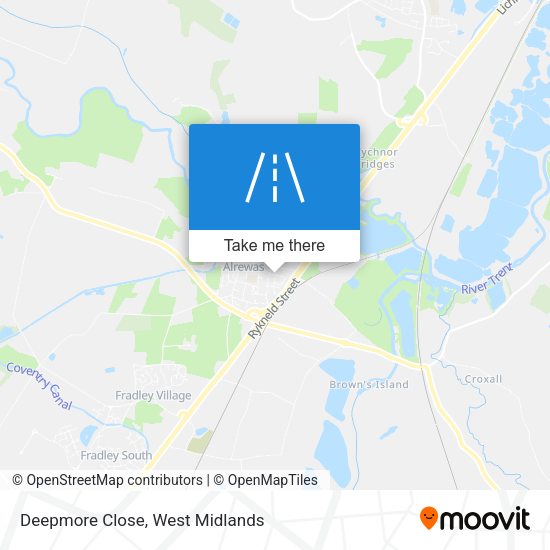 Deepmore Close map