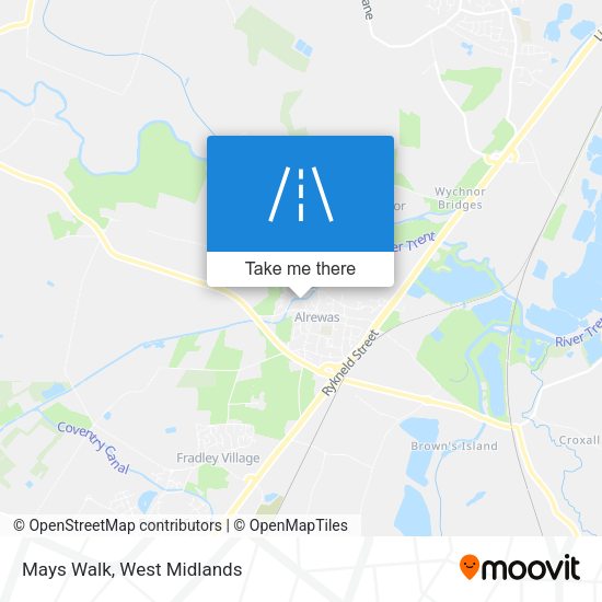 Mays Walk map