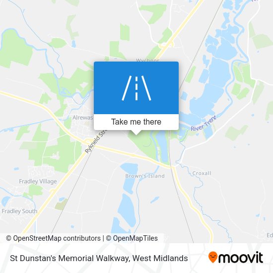 St Dunstan's Memorial Walkway map