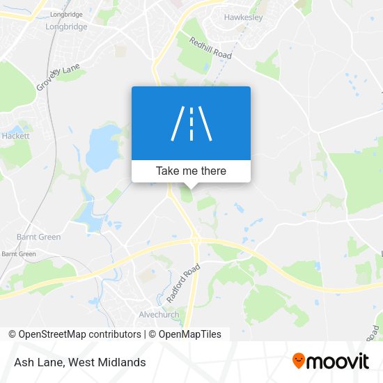 Ash Lane map
