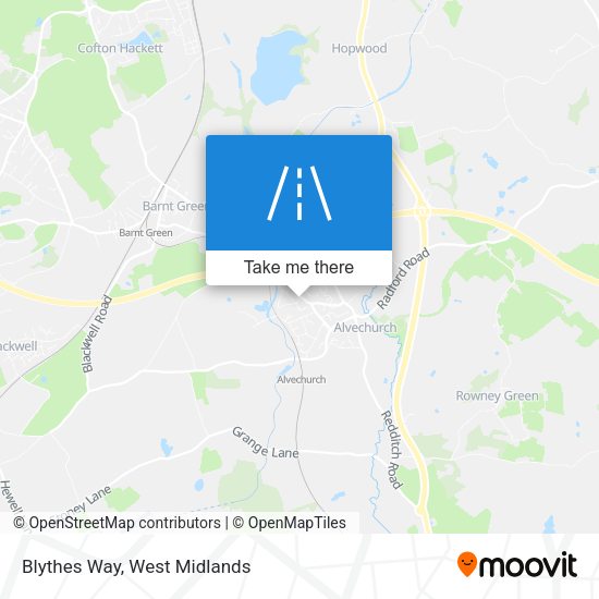 Blythes Way map