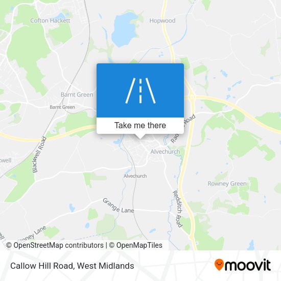 Callow Hill Road map