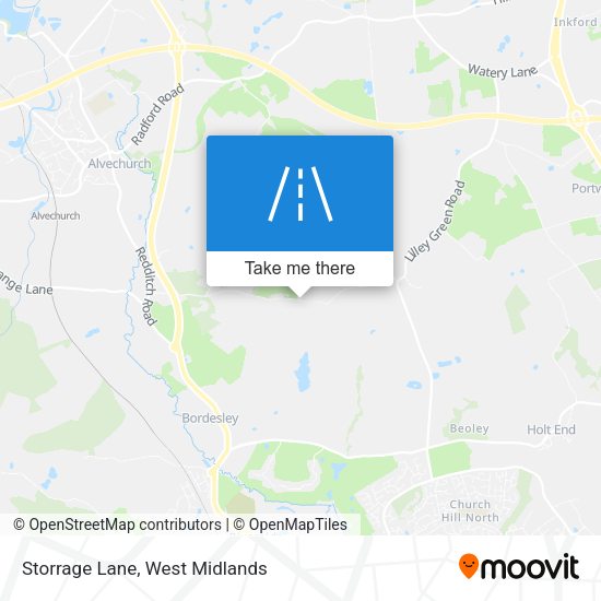 Storrage Lane map