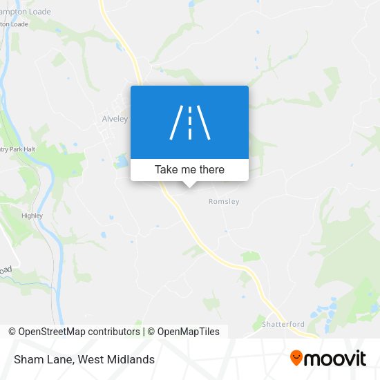 Sham Lane map