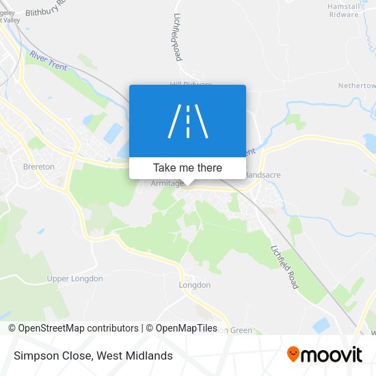 Simpson Close map