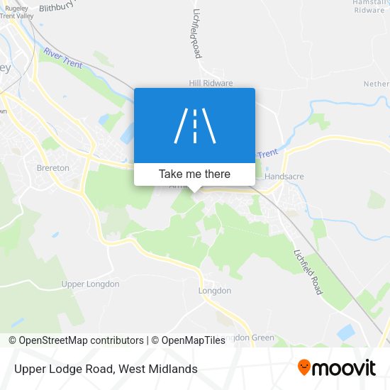 Upper Lodge Road map