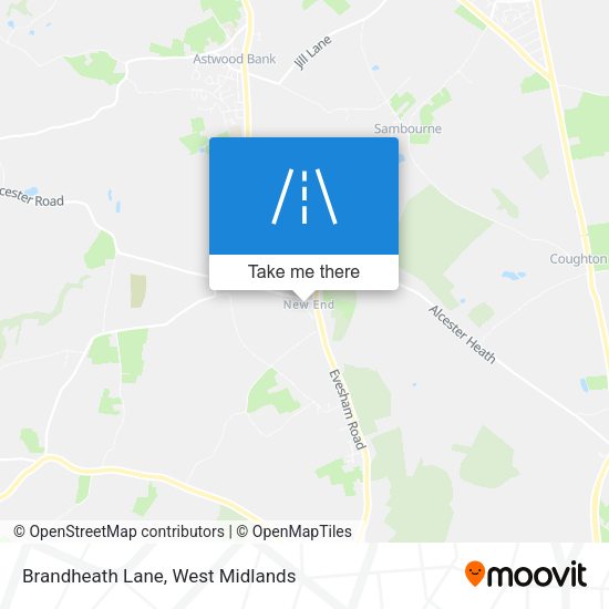 Brandheath Lane map