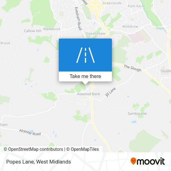 Popes Lane map