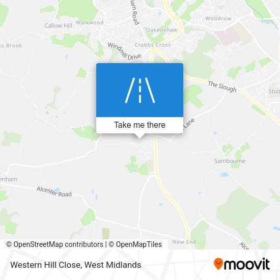 Western Hill Close map