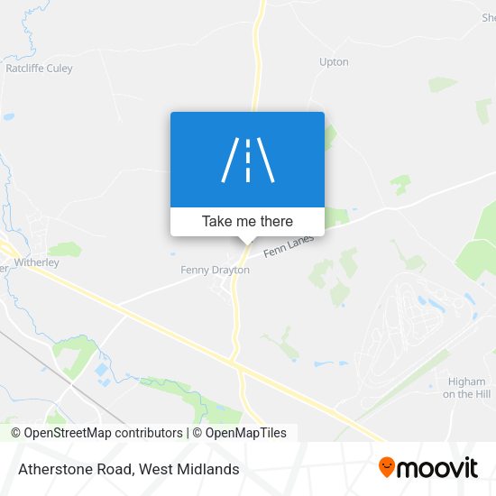 Atherstone Road map