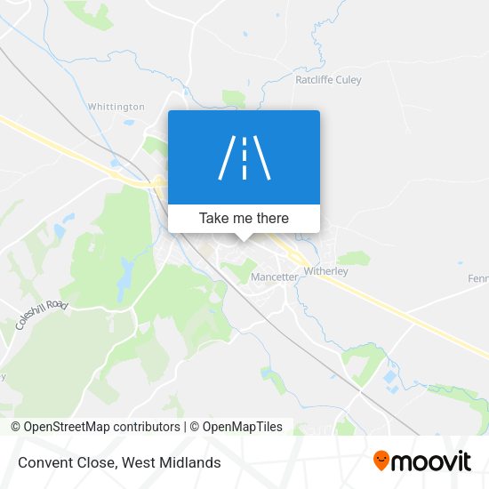 Convent Close map