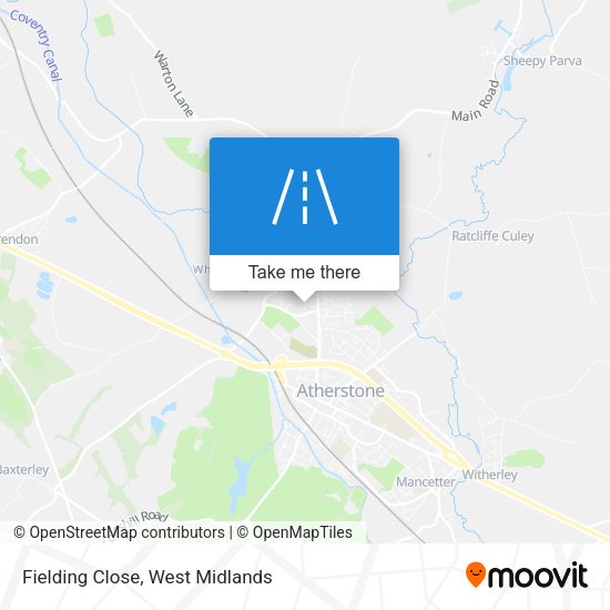 Fielding Close map