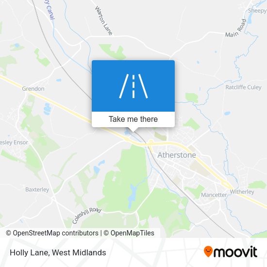 Holly Lane map