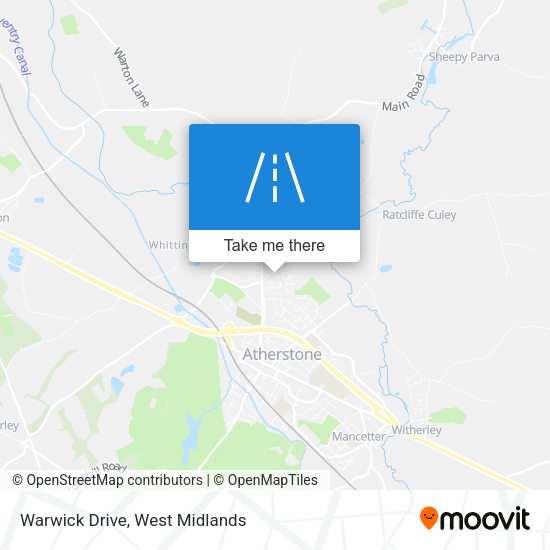Warwick Drive map