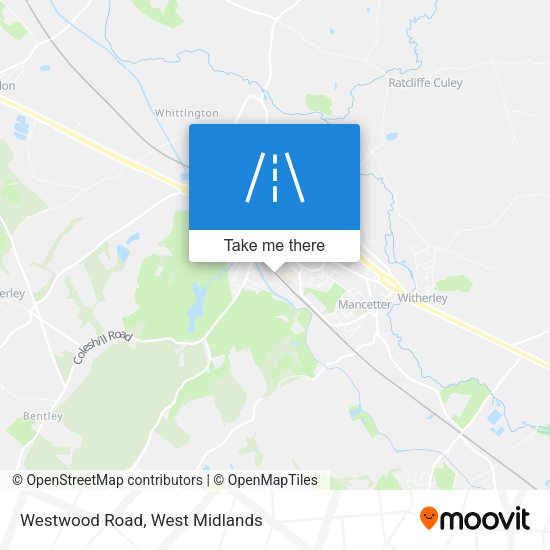 Westwood Road map