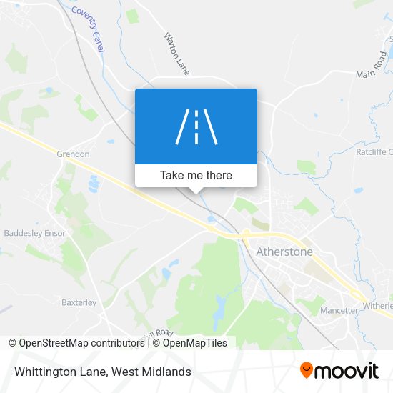 Whittington Lane map
