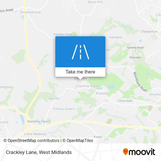 Crackley Lane map