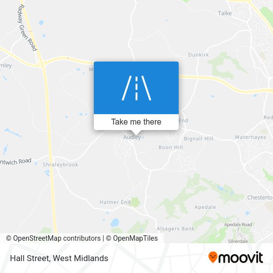 Hall Street map