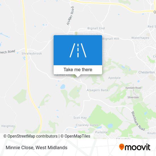 Minnie Close map