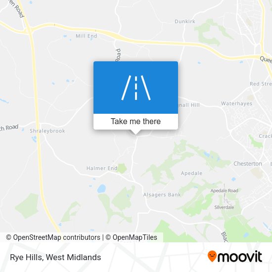 Rye Hills map