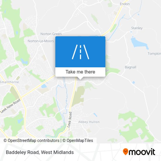 Baddeley Road map