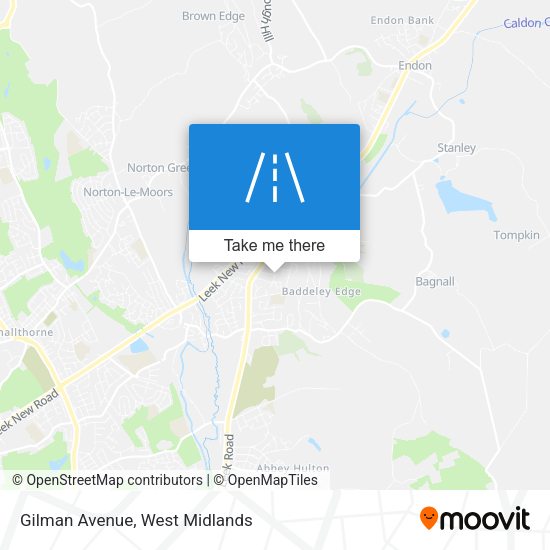 Gilman Avenue map