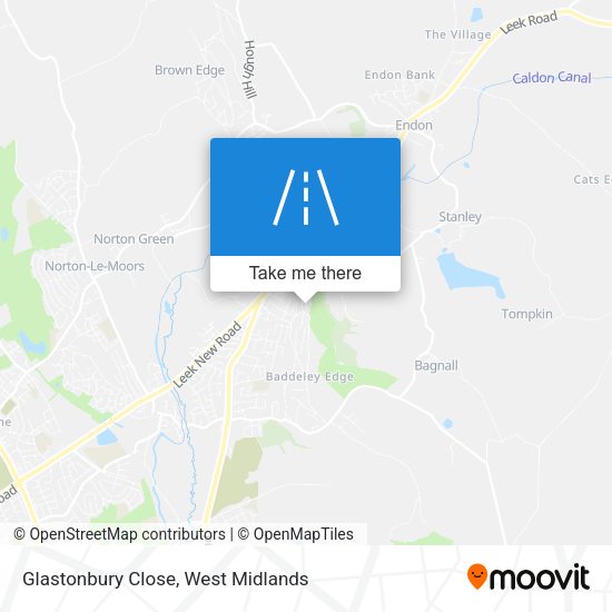 Glastonbury Close map
