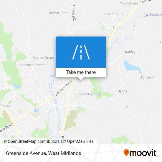 Greenside Avenue map