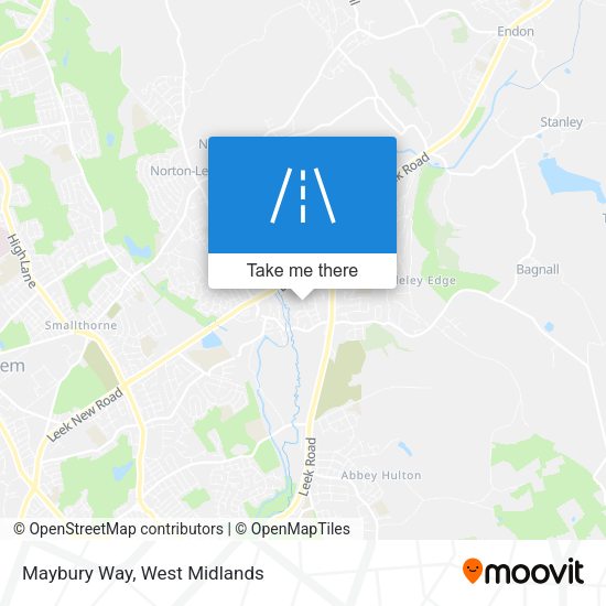 Maybury Way map