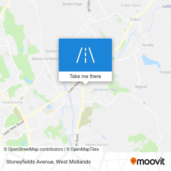 Stoneyfields Avenue map