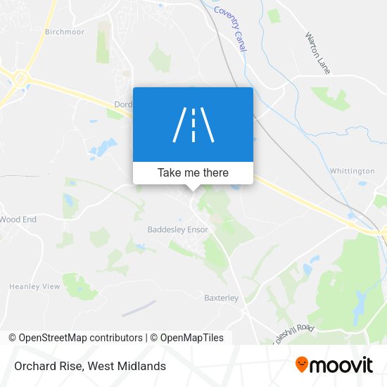 Orchard Rise map