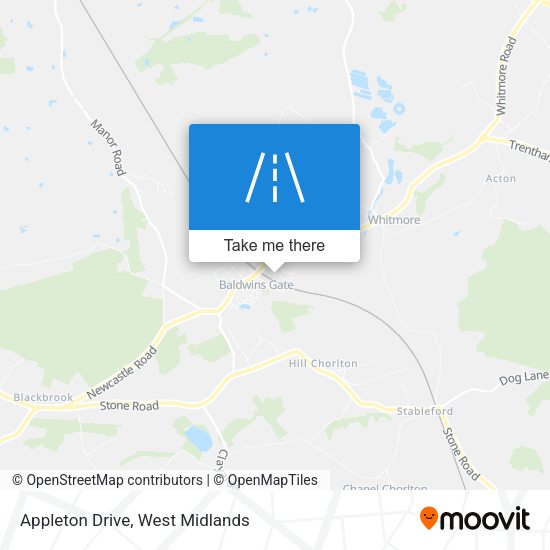 Appleton Drive map