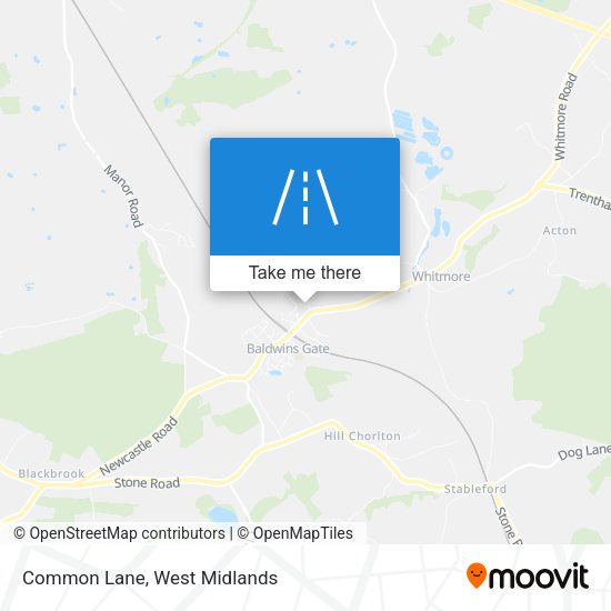 Common Lane map