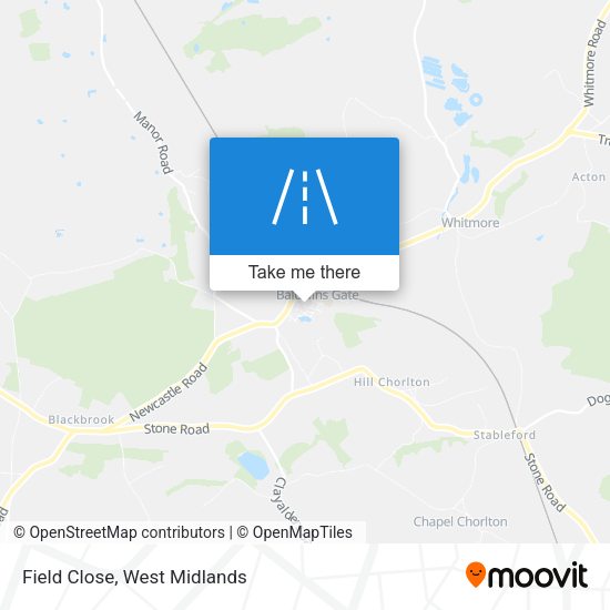 Field Close map