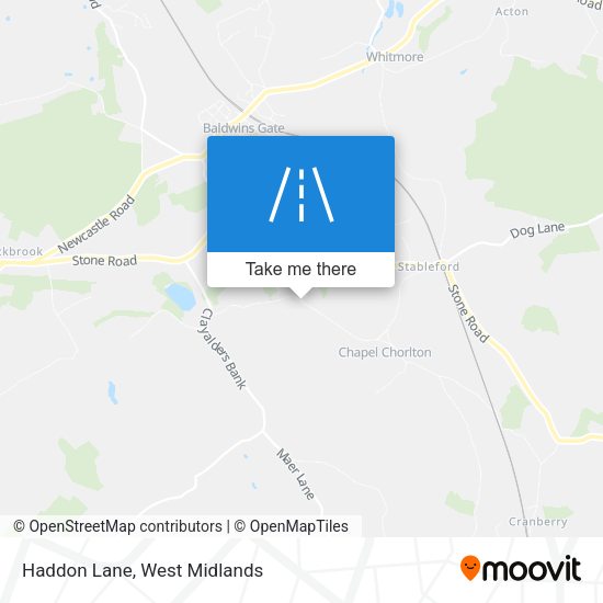Haddon Lane map