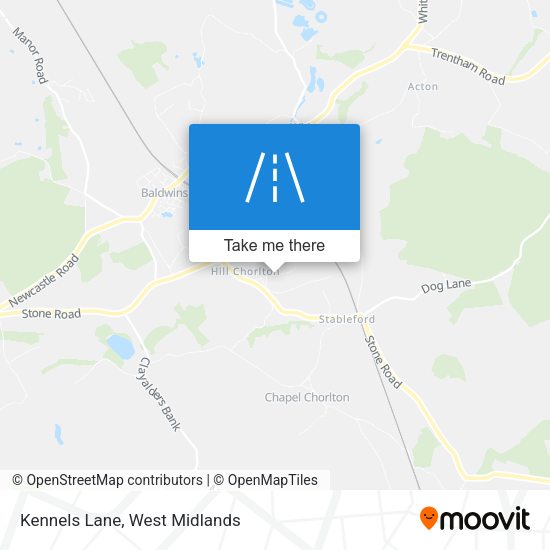 Kennels Lane map