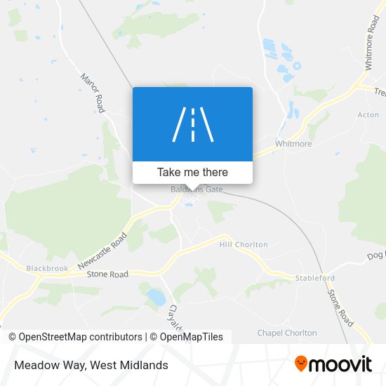 Meadow Way map