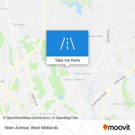 Wain Avenue map