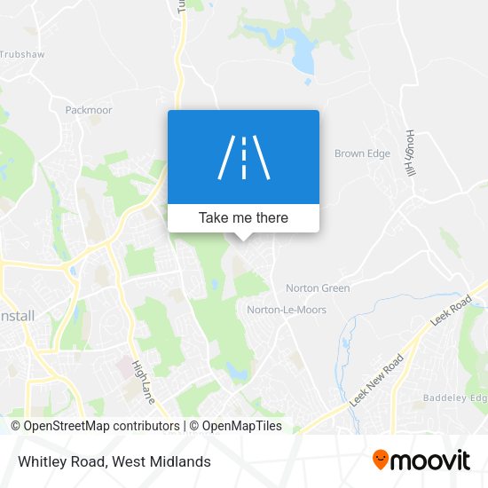 Whitley Road map