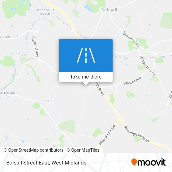 Balsall Street East map