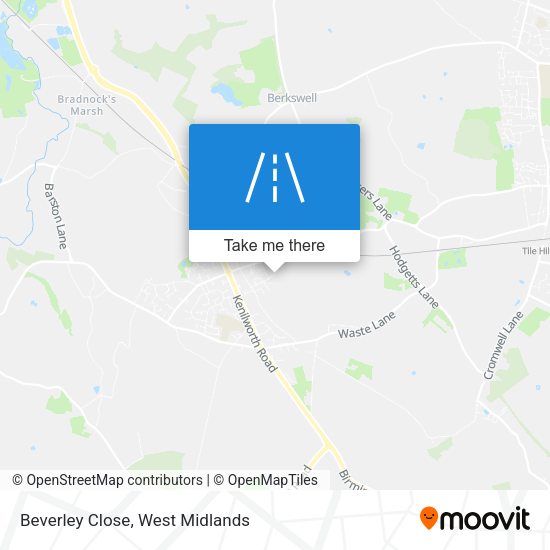 Beverley Close map