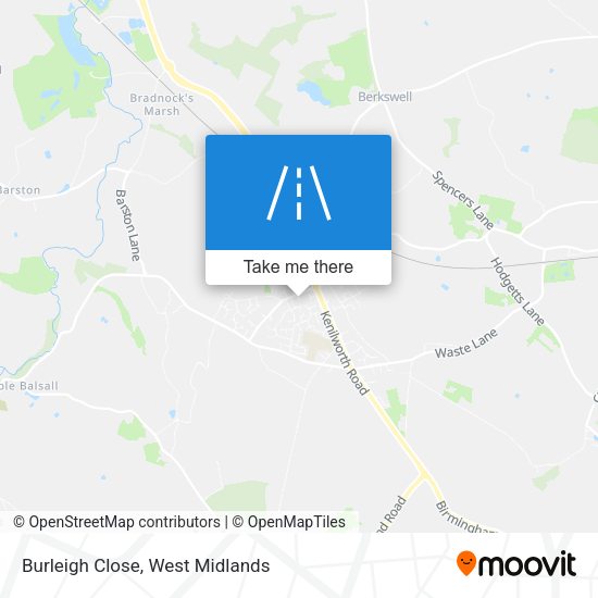 Burleigh Close map