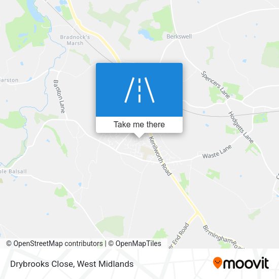 Drybrooks Close map
