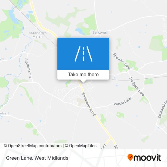 Green Lane map